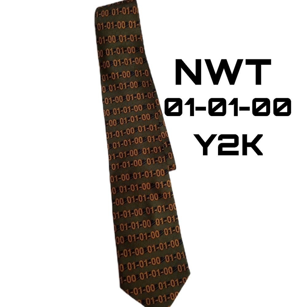 NWT Y2K 01-01-00 mens tie
